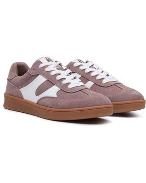 Hush Puppies Maura Suede Stone Trainers - Purple