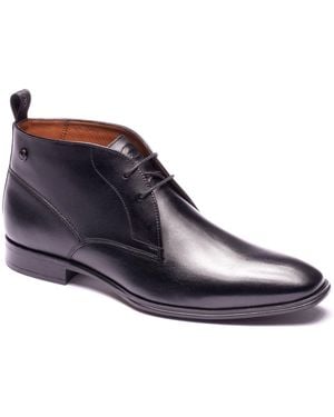 Base London Archer Leather Ankle Boots - Blue