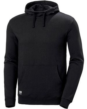 Helly Hansen Manchester Cotton Hooded Sweatshirt - Black