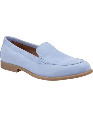 Hush Puppies Natasha Leather Loafers - Blue