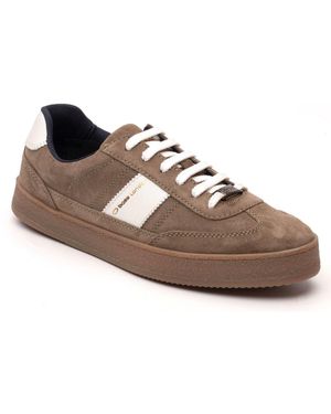 Base London Banksy Leather Sage Trainers - Brown
