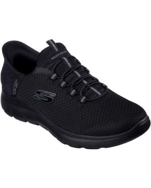 Skechers Slip-Ins: Summits - High Range Synthetik Sneaker - Schwarz