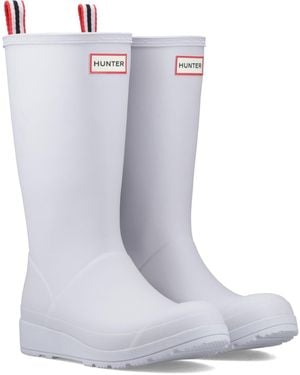 HUNTER Original Play Tall Rubber Micro Chip Wellington Boots - Blue