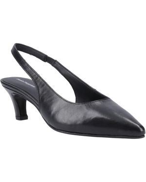 Hush Puppies Nahla Leather Pointy Slingback Heels - Blue
