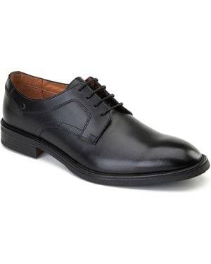 Base London Sleeve Leather Lace-Up Shoes - Black