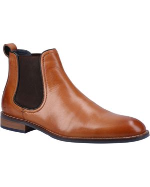 Hush Puppies Diego Chelsea Leather Boots - Brown