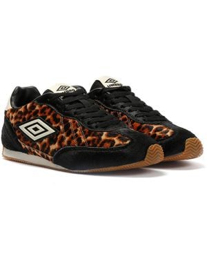 Umbro Clayton Leopard Trainers - Black