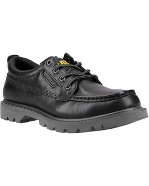 Caterpillar Colorado Moc Toe Low Leather Lace-Up Shoes - Black