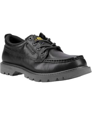 Caterpillar Colorado Moc Toe Low Chaussures En Cuir - Noir