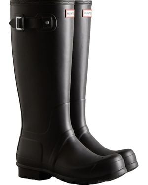 HUNTER Original Tall Rubber Wellington Boots - Black
