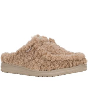 HEYDUDE Wendy Polyester Timber Wolf Pantoletten - Natur