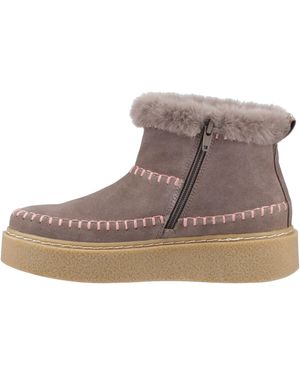 Hush Puppies Brielle Wildleder Winter Stiefeletten - Braun