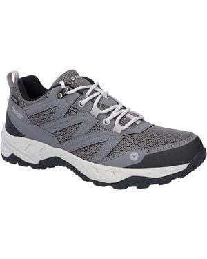 Hi-Tec Saunter Wp Synthetic Mesh Hiking Boots - Grey
