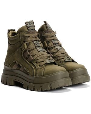 Buffalo Aspha Nc Mid Khaki Boots - Green