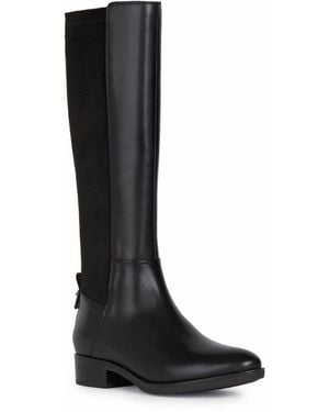 Geox D Felicity D Knee High Boots - Black