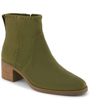 TOMS Delilah Heeled Suede Ankle Boots - Green