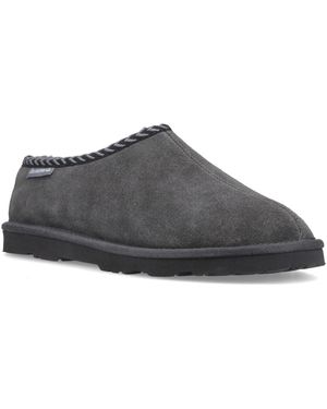 BEARPAW Beau Suede Dark Slippers - Grey