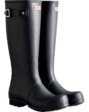 HUNTER Original Tall Rubber Wellington Boots - Black