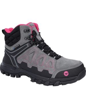 Hi-Tec V-Lite Explorer Wp Cow Suede Leather /Fuchsia Hiking Boots - Black