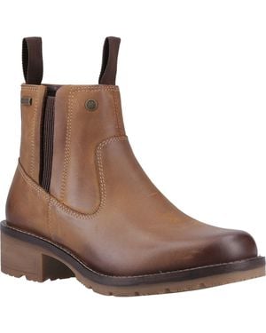 HUNTER Skye Dealer Boot Leather Dark Tan Boots - Brown