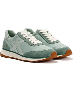 Fitflop Retro-Q X Pantone Suede Trainers - Green