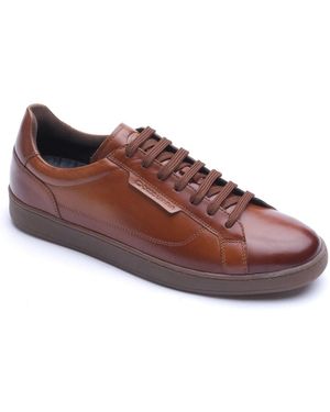 Base London Zammo Leather Trainers - Brown