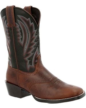Durango Westward Leather Dark Chestnut/ Onyx Boots - Brown