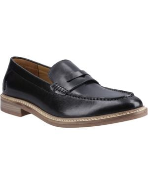 Hush Puppies Benedict Leather Loafers - Blue