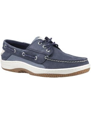 Sperry Top-Sider Billfish 3 Eye Leather Boat Shoes - Blue