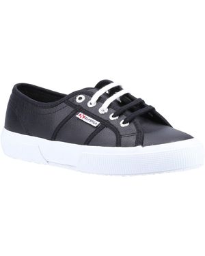 Superga 2750 Leder /Weiß Sneakers - Blau