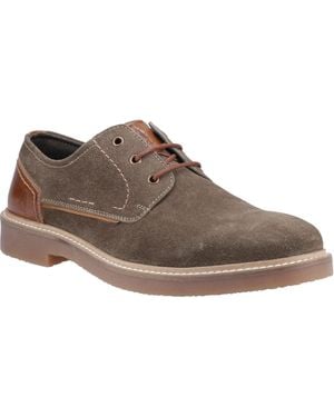 Hush Puppies Guy Leather Lace-Up Shoes - Brown