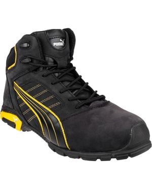 PUMA Amsterdam Mid Leather Safety Boots - Black