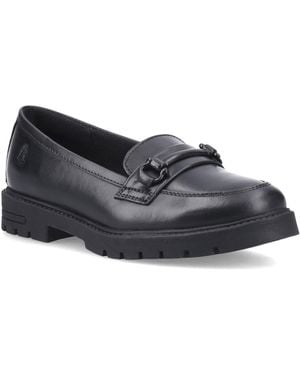 Hush Puppies Hazel Snaffle Leather Loafers - Black