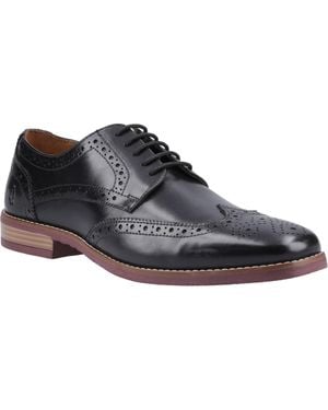 Hush Puppies Mack Leather Brogues Shoes - Black