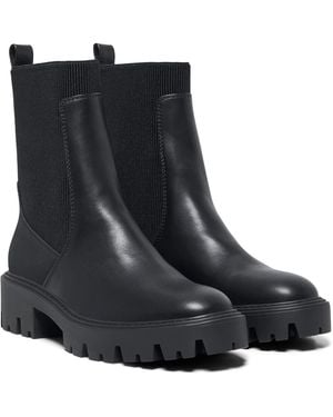 ONLY Betty-7 Polyester Blend Heeled Ankle Boots - Black