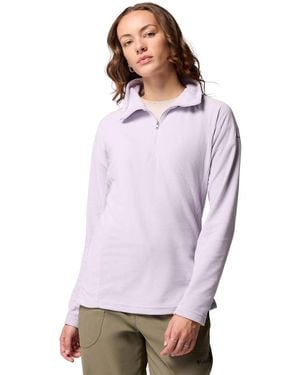 Columbia Glacial Iv 1/2 Zip Fleece Jackets - Purple