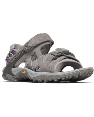Merrell Kahuna Iii Suede Charcoal/Paloma Sandals - Grey