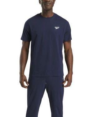 Reebok Cody Crew Neck Tee Cotton Short Sleeve T-Shirts - Blue