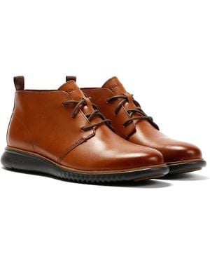 Cole Haan 2.Zerogrand British Tan Leather Chukka Boots - Brown