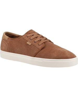 TOMS Carlo 2.0 Leather Walnut Trainers - Brown