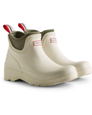 HUNTER Play Chelsea Neoprene Stivali Di Gomma Bianchi Opachi Da Donna - Bianco