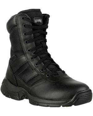 Magnum Panther 8.0 Side-Zip Leather/Nylon Safety Boots - Black