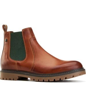 Base London Zinc Leather Boots - Brown