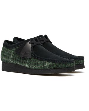 Clarks Wallabee Stoff Stiefel - Schwarz