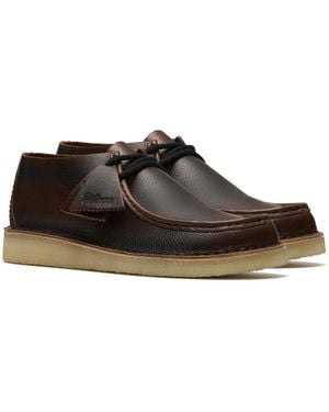 Clarks Desert Nomad Schnürschuhe Aus Leder - Braun