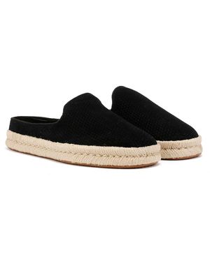 TOMS Santiago Clogs Aus Wildleder - Schwarz