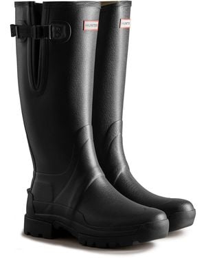HUNTER Balmoral Adjustable Wellington Boots - Black