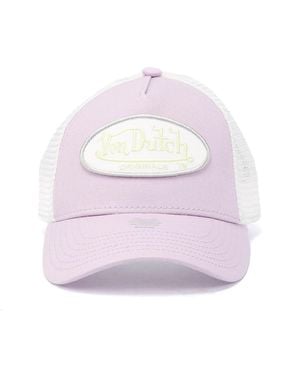 Von Dutch Trucker Boston Cotton Caps - Purple