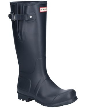 HUNTER Mft9007Rma-Nvy Original Side Adjustable Wellington Boots - Blue