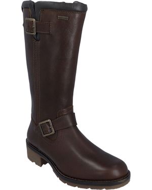HUNTER Skye Tall Leather Boots - Brown